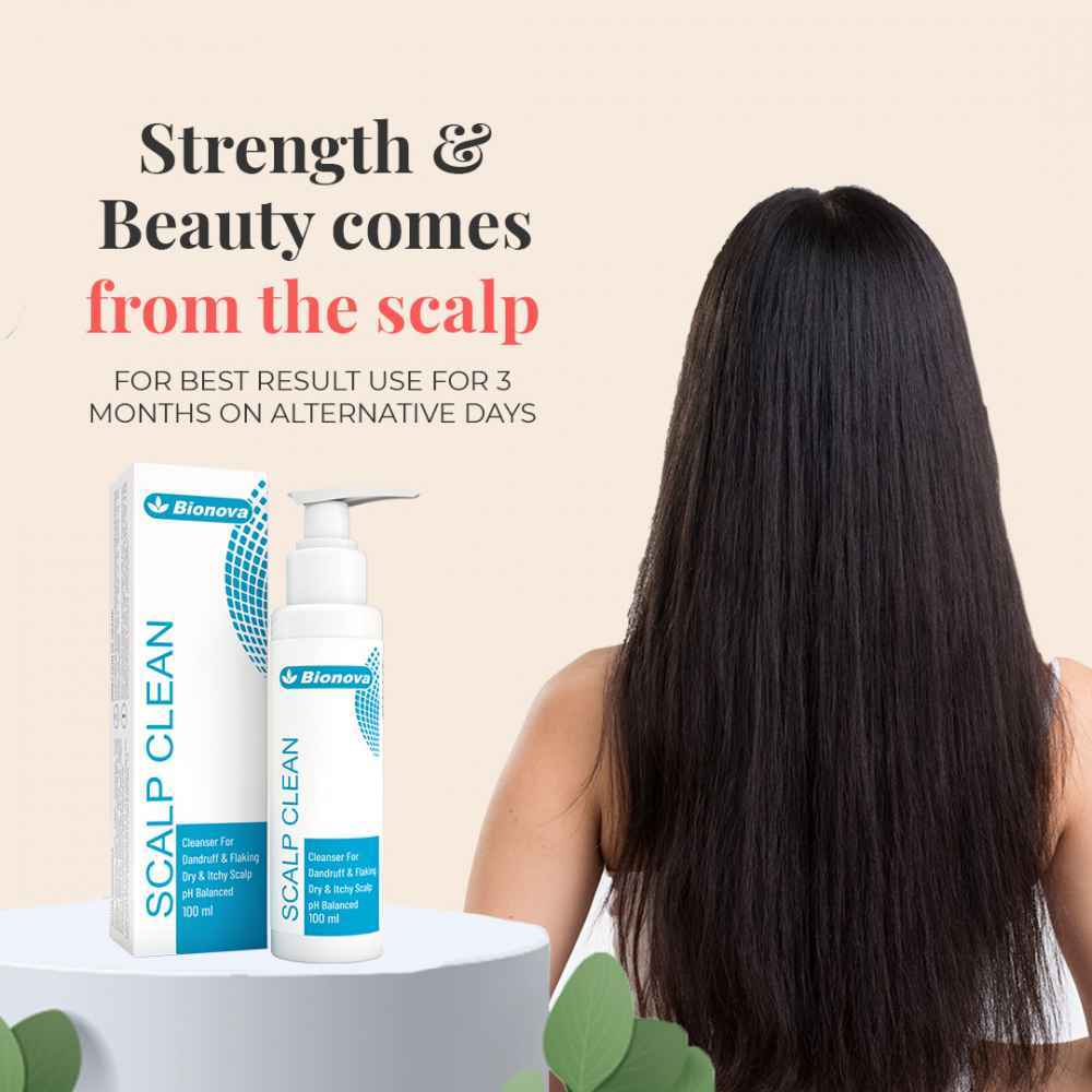 Bionova Scalp Clean anti dandruff shampoo for dry, itchy & flaking scalp - 100ml 