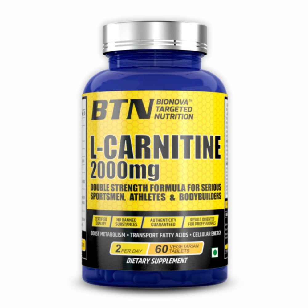 L-carnitine 2000 mg | Supports Energy & Fat Metabolism | Suitable for vegetarians - 60 tablets (30 servings)