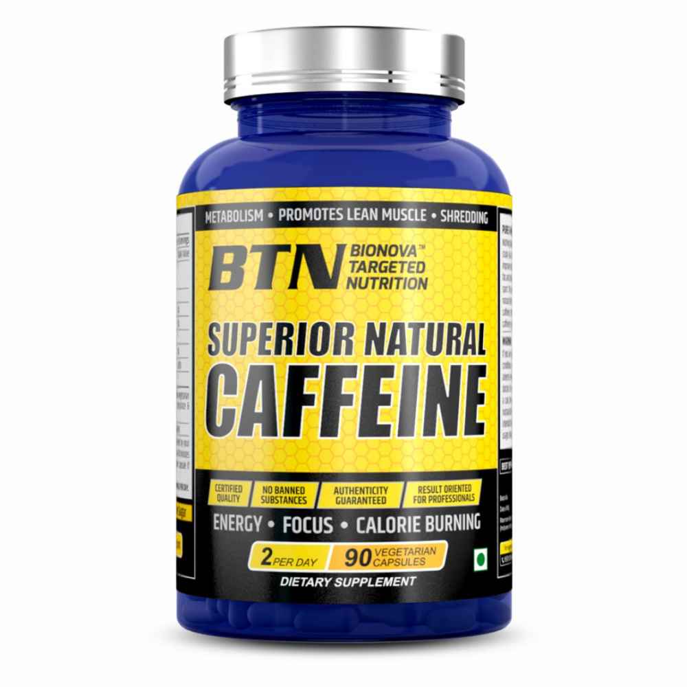 Natural caffeine supplement (2 capsules a day provides 220 mg caffeine)