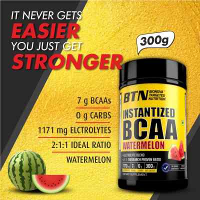Instantized BCAA (2:1:1 Ratio) with eletrolytes, Juicy watermelon taste 300g