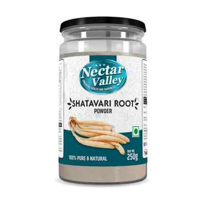 Nectar Valley Shatavari Powder (Asparagus Racemosus), Rejuvenative for vata and pitta that helps to promote vitality and strength, pure & organically processed fine powder - 250g 