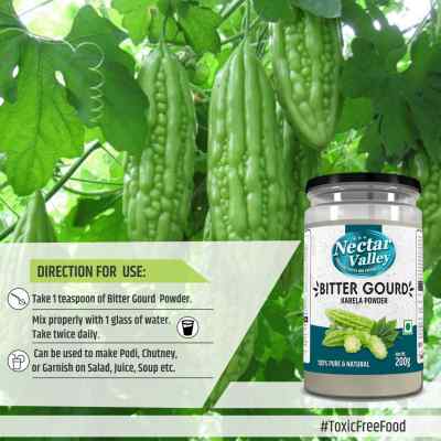 Nectar Valley Karela powder / Bitter Gourd Powder | free from toxic & harmful chemicals | 250g