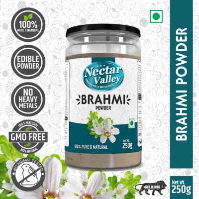 Nectar Valley Brahmi (Bacopa monnieri ) Powder Pure & Organically Processed Fine Powder - 250g