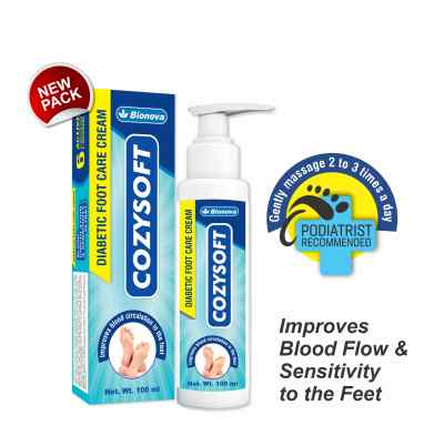Bionova Cozysoft Diabetic Foot Care Cream - new pack - 100ml